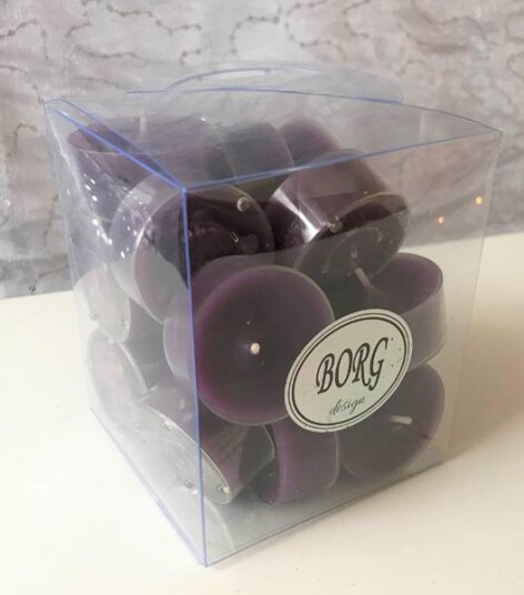 Telys Mørk Lilla i plastkopp 18 stk
