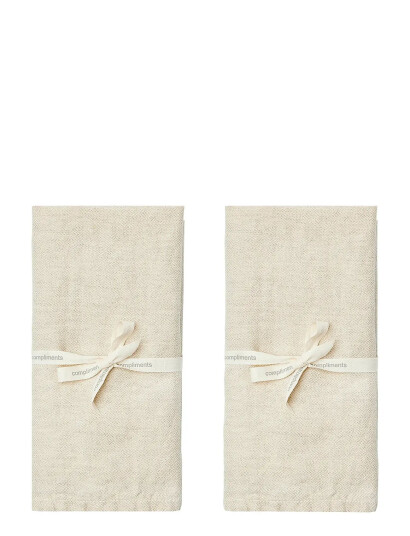 compliments Arles Napkin 45X45 Cm - 2 Pack - Beige - 45X45CM