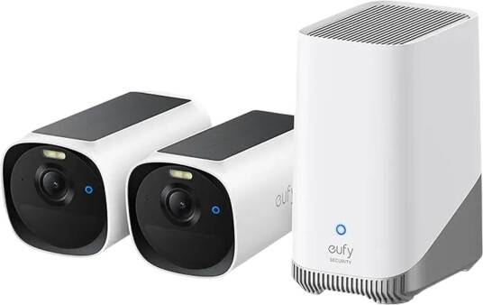 Eufy eufyCam E40 2-kamera sett med HomeBase S380 - Utendørs IP-Sikkerhetskamera