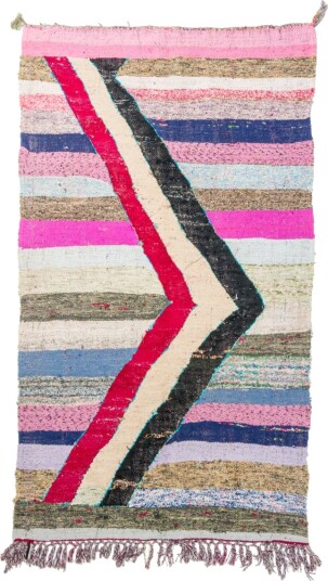 Marokkansk Boucherouite teppe 130 x 225 cm Størrelse: 130 x 225 cm