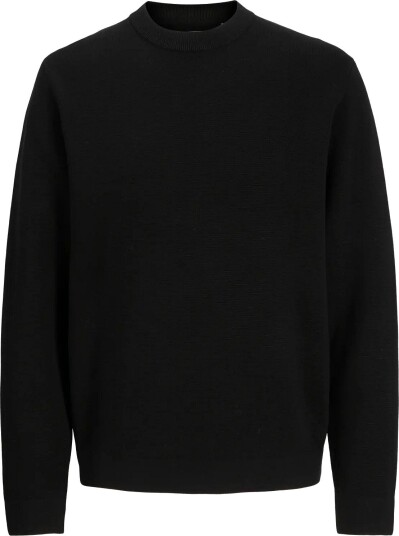 Jack & Jones Jprblamilano Stitch Knit Crew Neck Sn Black XL