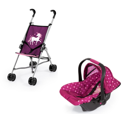 Bayer Dolls Buggy Pink 30537AA Bayer Dolls Buggy Pink 30537AA
