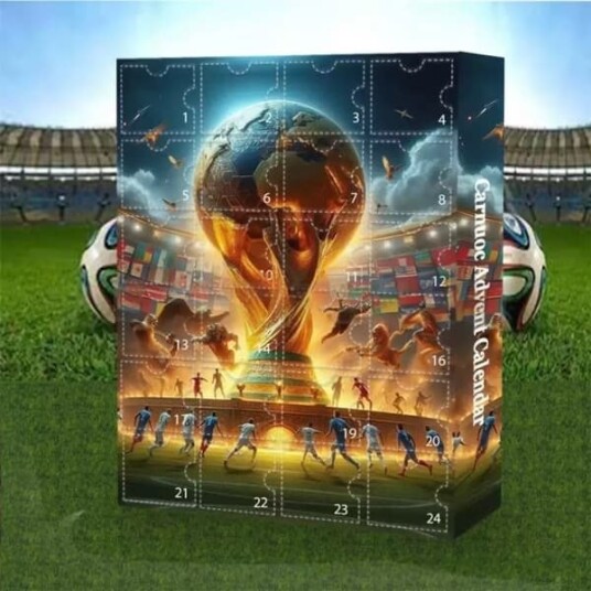 Adventskalender 2026 Fotball VM – Julekalender VM tema Nedtelling til jul   C