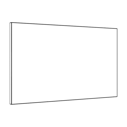 NOREMA HILL REN HVIT FORSTYKKE LUX FOR 60 CM SKAP ØVERST JPW129766