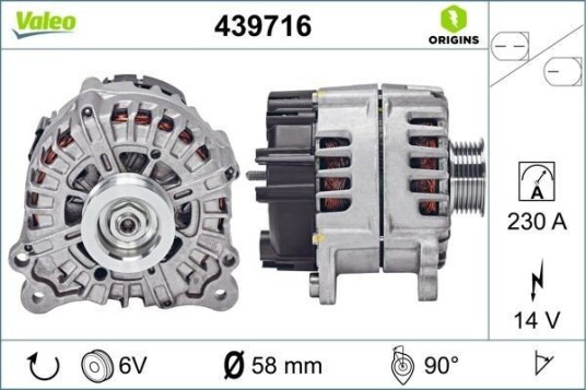 Dynamo VALEO 439716 Dynamo VALEO 439716