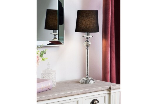 Ardeena Bordlampe 56 cm E14 Sølv/Svart Ardeena Bordlampe 56 cm E14 Sølv/Svart