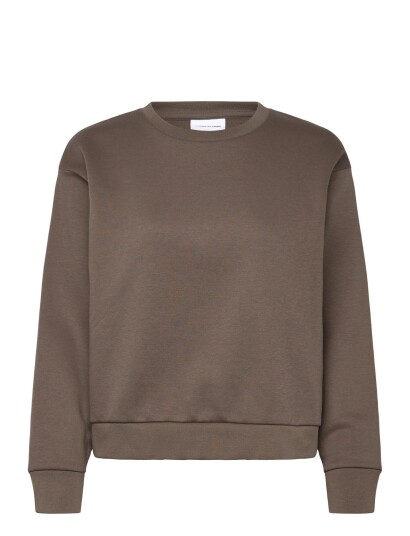 Enkel Studio O Neck Sweat Oversize Brown XS
