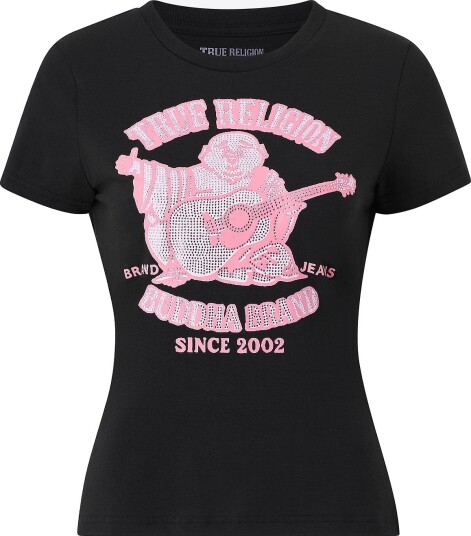 True Religion T skjorte Crystal Heritage Crew Neck Svart