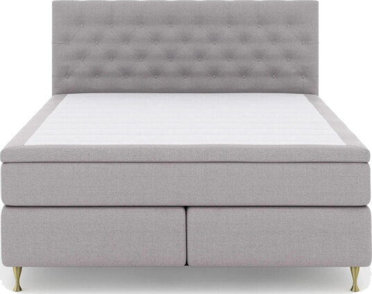 Select No 6 Komplett Sengepakke 160x200 Fast WatergeLysegrå/Gullben