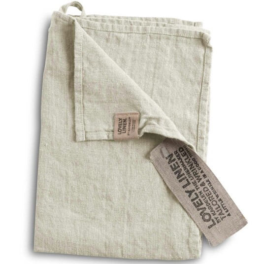 Lovely Linen Lovely Gjestehåndkle Lin 35x50 cm Lysegrå Lovely Linen Lovely Gjestehåndkle Lin 35x50 cm Lysegrå