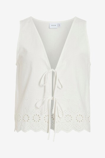 Vila Bluse viLise S/L Top Hvit