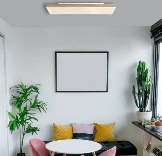 Globo Taklampe Doro dimbar Mørkt tre Stue / spisestue Tre Moderne