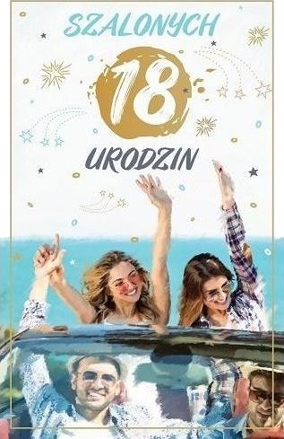 Ab Kort 18 Årsdagskort Ab Painted Crazy 18 Årsdag P17