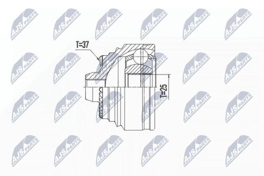 Nty Drivknute drivaksel NTY NPZ BM 027