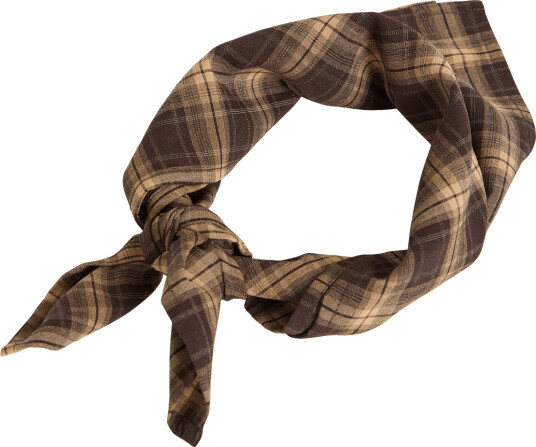 Vila Vilene Check Scarf Brown ONE SIZE