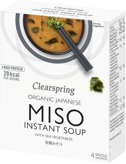 Clearspring Miso Soup With Sea Vegetable Ø 40gram Clearspring Miso Soup With Sea Vegetable Ø 40gram