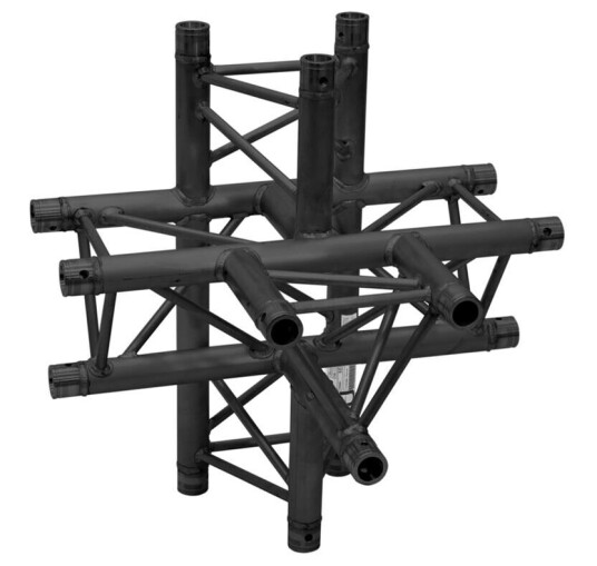 Alutruss Decolock Dq3-Spat51 5-Way Piece / Bk