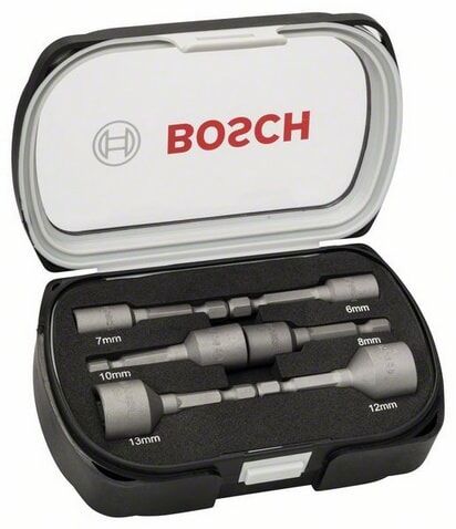 Bosch Koppnøkkelsett 6 Deler 6-13 mm med Plastboks - Elektroverktøy Tilbehør