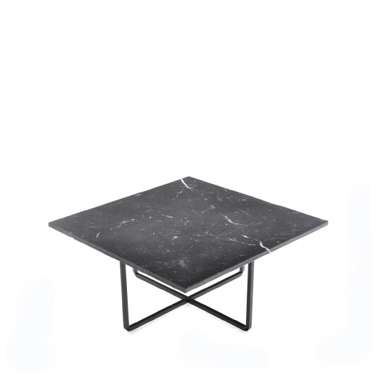 Ox Denmarq Ninety salongbord marmor marquina, sort stativ Ox Denmarq Ninety salongbord marmor marquina, sort stativ