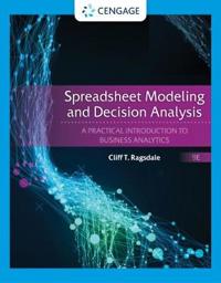 Spreadsheet Modeling And Decision Analysis Av Cliff (Virginia Polytechnic Institute And State University) Ragsdale