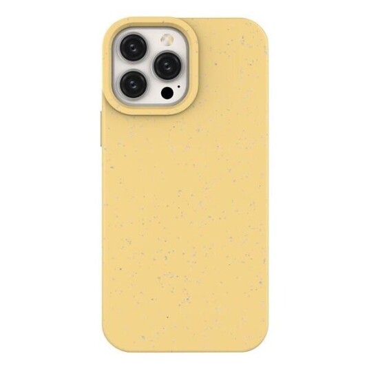 Hurtel Eco Case Iphone 14 Plus-Deksel, Silikon, Nedbrytbart Deksel, Gul