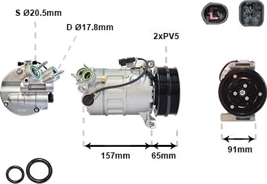 VAN WEZEL 5901K700 AC-kompressor