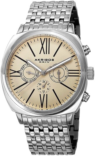 Akribos XXIV Herreklokke AK636SSW Champagnefarget/Stål Ø42.5 mm Akribos XXIV Herreklokke AK636SSW Champagnefarget/Stål Ø42.5 mm