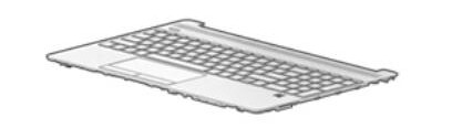 HP TOP COVER AHS W KB NORDIC