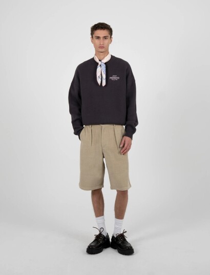 Prohibited Vortex Knit Sweater Brown Black L Prohibited Vortex Knit Sweater Brown Black L