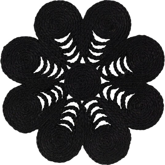 Dixie Elin Anemone Spisebrikke 40 cm Sort