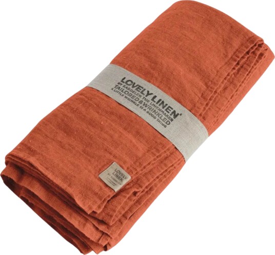 Lovely Linen Lovely bordduk lin 145x250 cm Cayenne