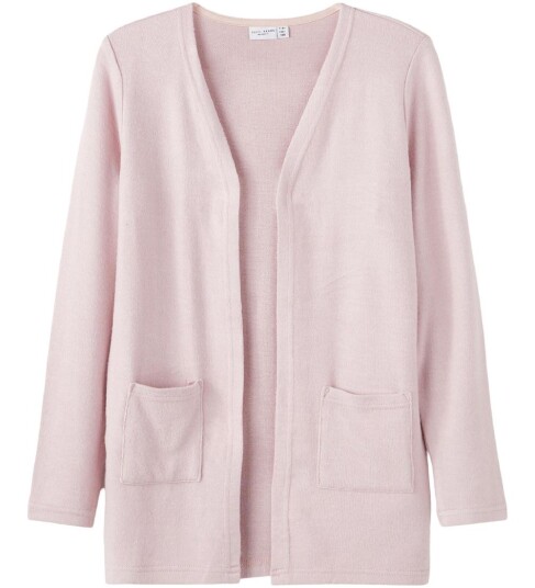 name it Nkfvicti Ls Knit Card L Noos Pink 134-140