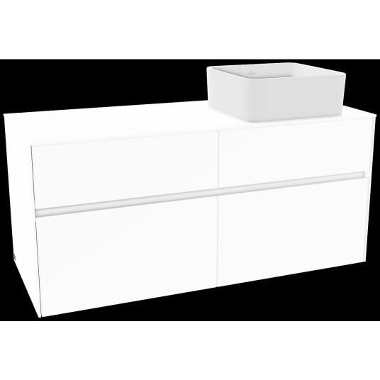 Villeroy & Boch  Collaro Servantskap med 4 skuffer 120x50x54,8 cm u/lys Hvit Matt