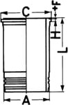 Sylinderhylse KOLBENSCHMIDT 89898110