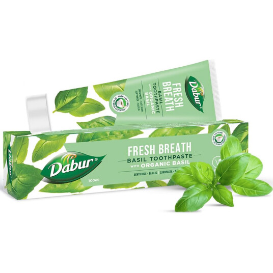 DABUR Tannkrem Fresh Breath Organic Basilikum 100 ml DABUR Tannkrem Fresh Breath Organic Basilikum 100 ml