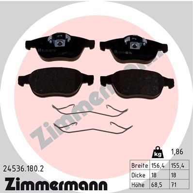 Bremseklosser ZIMMERMANN 24536.180.2