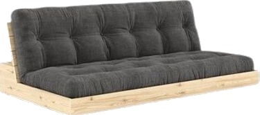 Karup Design Base Sovesofa Klarlakkert furu/511 Antrasitt