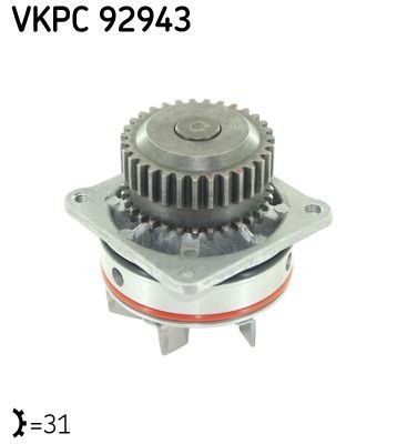 SKF VKPC 92943 Vannpumpe SKF VKPC 92943 Vannpumpe