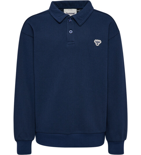 Hummel Loose Pique Polo sweatshirt dress blues 110/116