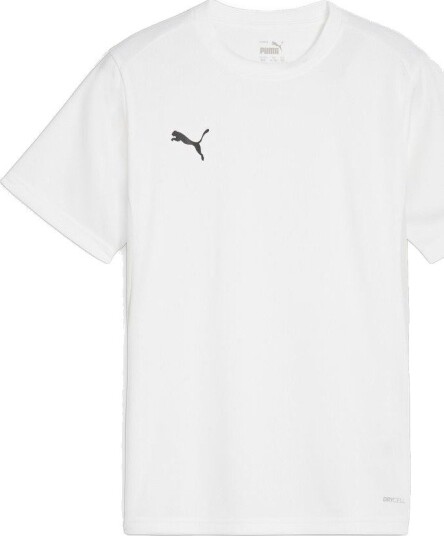 PUMA Trenings T Skjorte teamGOAL Hvit/Svart/Grå Barn størrelse YM/140 cm PUMA Trenings T Skjorte teamGOAL Hvit/Svart/Grå Barn størrelse YM/140 cm