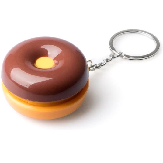 Pilleboks med nøkkelring Balvi Donut Cookie pilleboks SVART