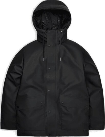 Rains Unisex Nome Parka W3T3 Black L