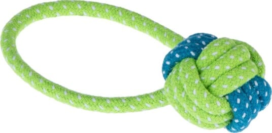 Hundeleke Limoen Ball & Tau 2 Stk Ca Ø 6 X L 20 cm