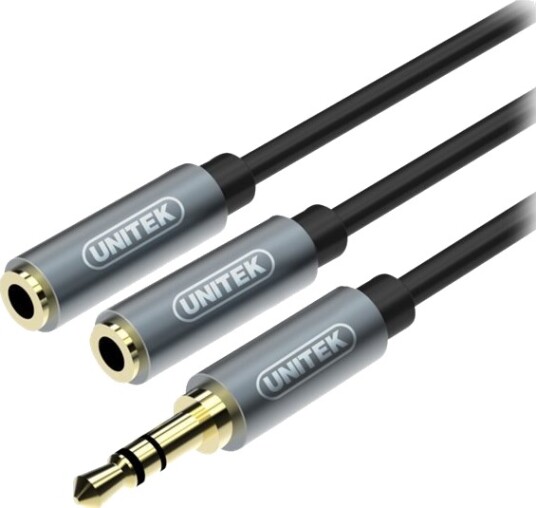 Unitek Audioadapter Mini Phone Stereo 3.5 Mm Hann Til Mini Phone Stereo 3.5 Mm Hunn 20 Cm