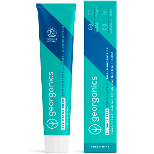 Naturlig Hydroxyapatit Tandpasta GEORGANICS Prebiotic & Probiotic 75 ml