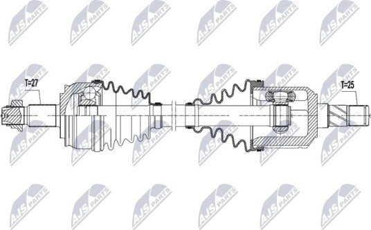 NTY NPW AR 044 Drivaksel