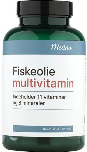 Mezina fiskeolje multivitamin 120 stk Mezina fiskeolje multivitamin 120 stk