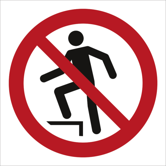 Jo Safety No stepping on surface Selvklebende vinyl 150 x 150 mm Jo Safety No stepping on surface Selvklebende vinyl 150 x 150 mm