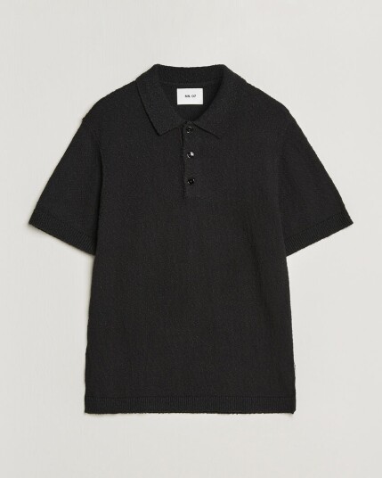 NN07 Randy Knitted Polo Black NN07 Randy Knitted Polo Black