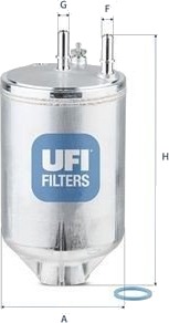Drivstoffilter UFI 31.960.01 Drivstoffilter UFI 31.960.01